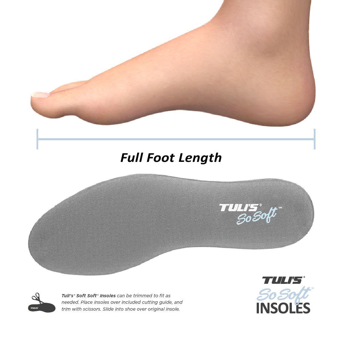 Tuli's So Soft Insoles dimension