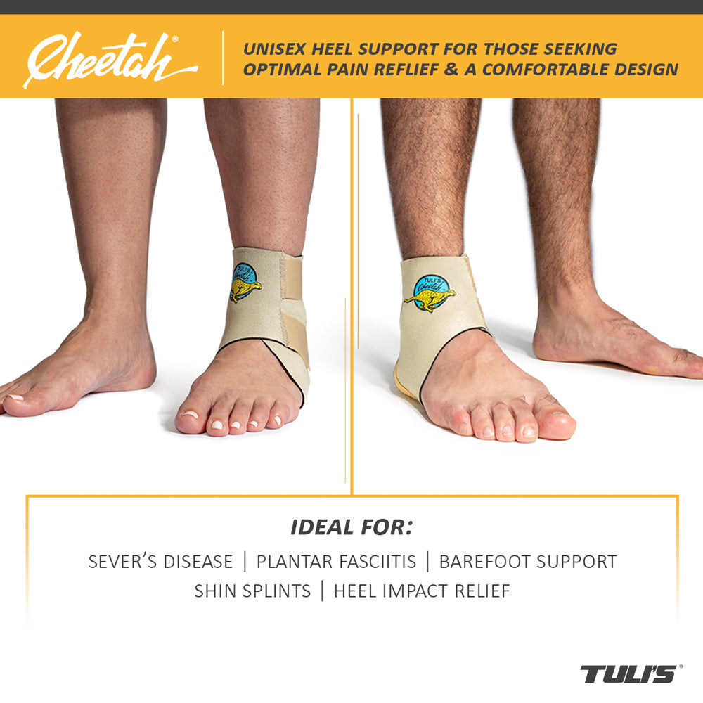 Feet of a women and a men wearing the Tuli's Cheetah OSFA