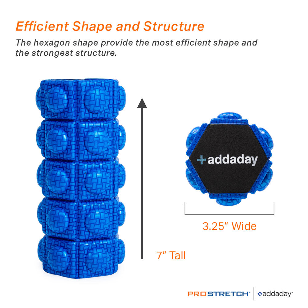 Hexi's Mini Foam Roller dimensions