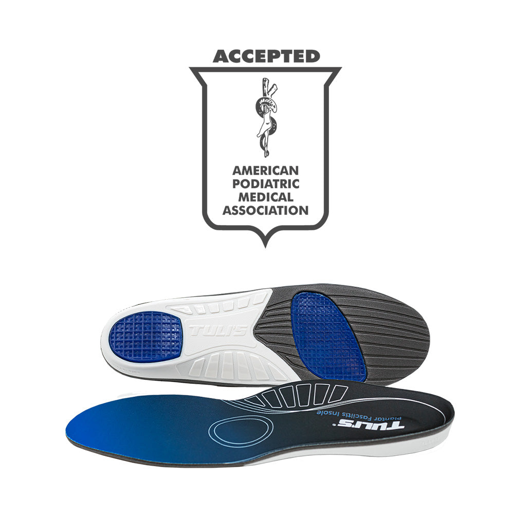 Tuli's Plantar Fasciitis Insoles are APMA Accepted