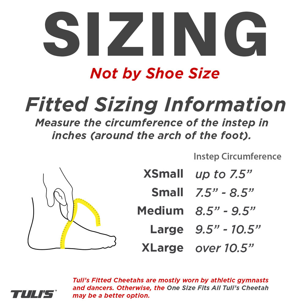 Tuli's Cheetah Sizing Chart