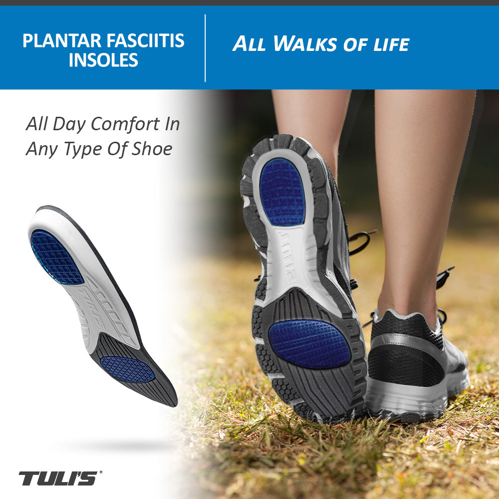 lady wearing Tuli's Plantar Fasciitis Insoles