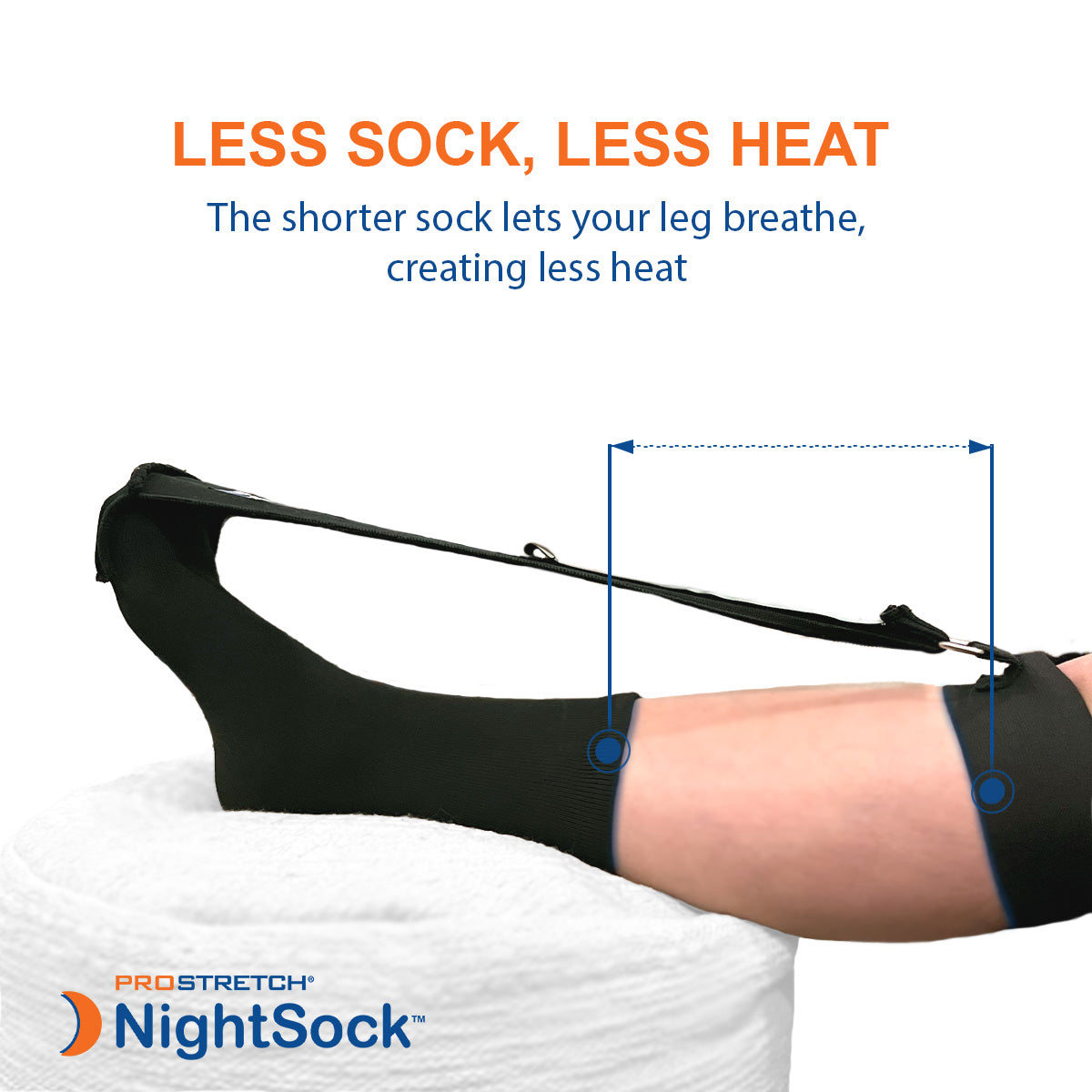 Foot wearing ProStretch NightSock