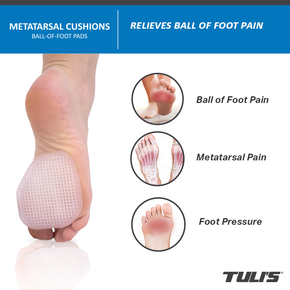 Bottom of Foot demonstration with Tuli's Metatarsal Cushion