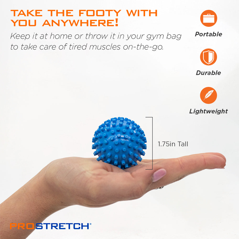 Footy on the palm of the hand