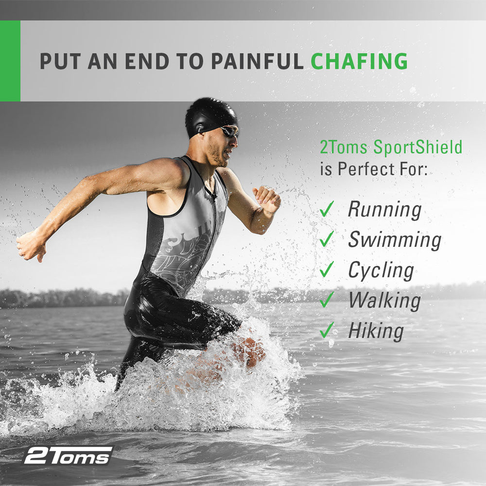 2Toms SportShield perfect for running and swimming