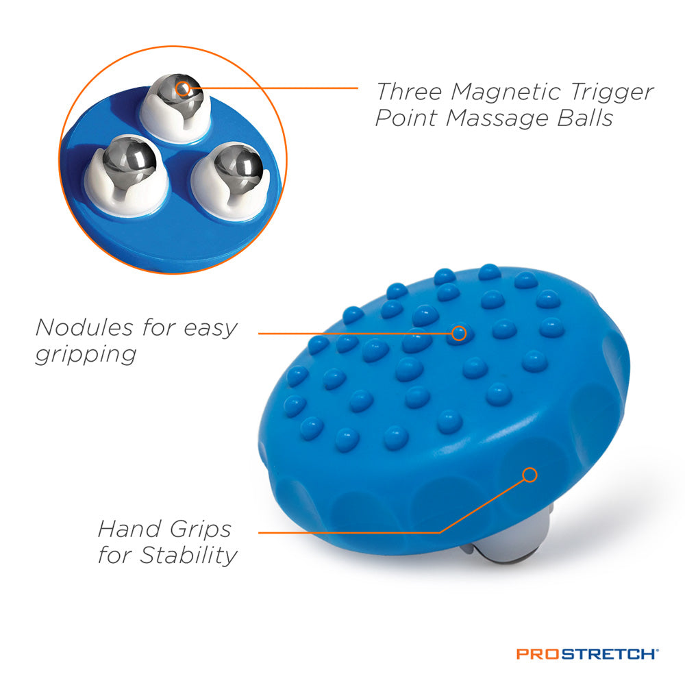 Marble massage roller nodules