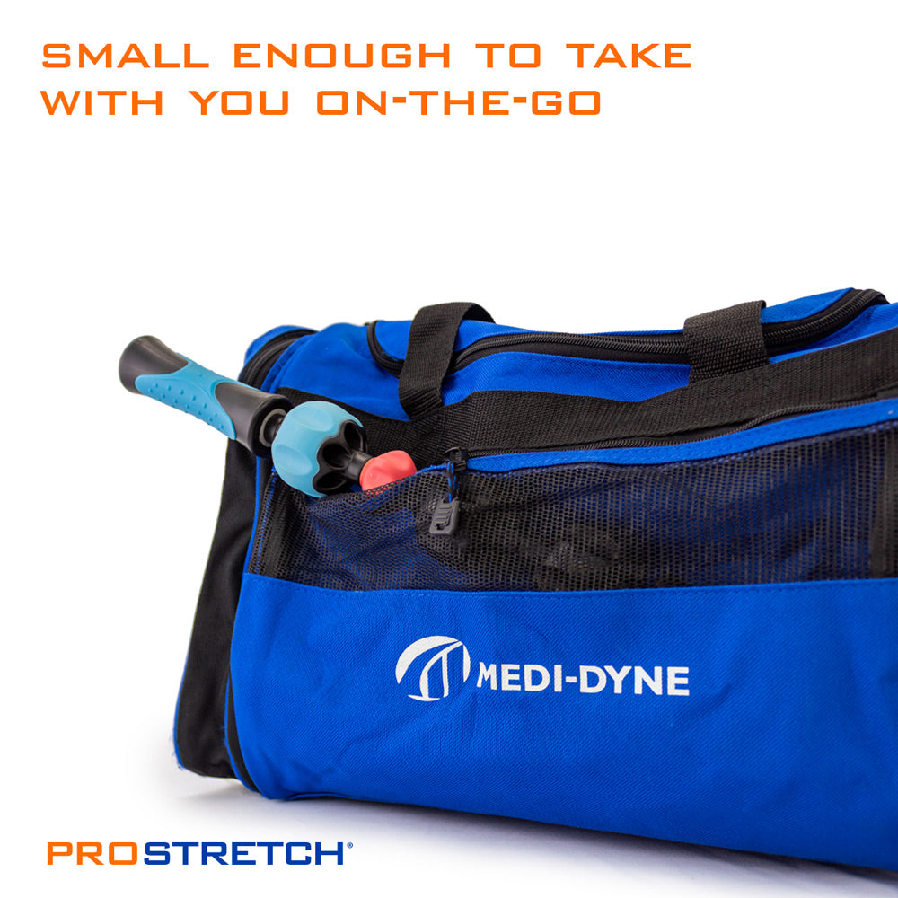 ProStretch Type X2 Stick Massage Roller and a gym bag
