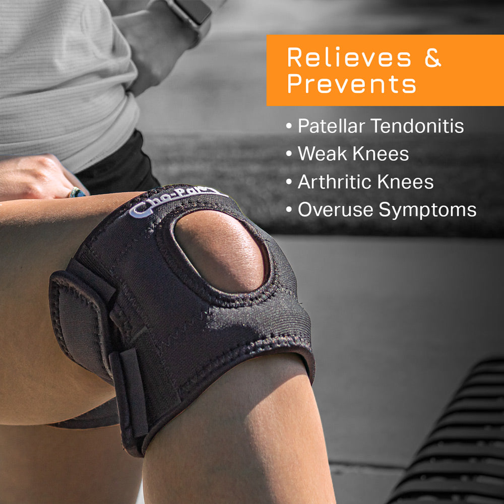 Cho-Pat Knee Stabilizer prevents patellar tendonitis