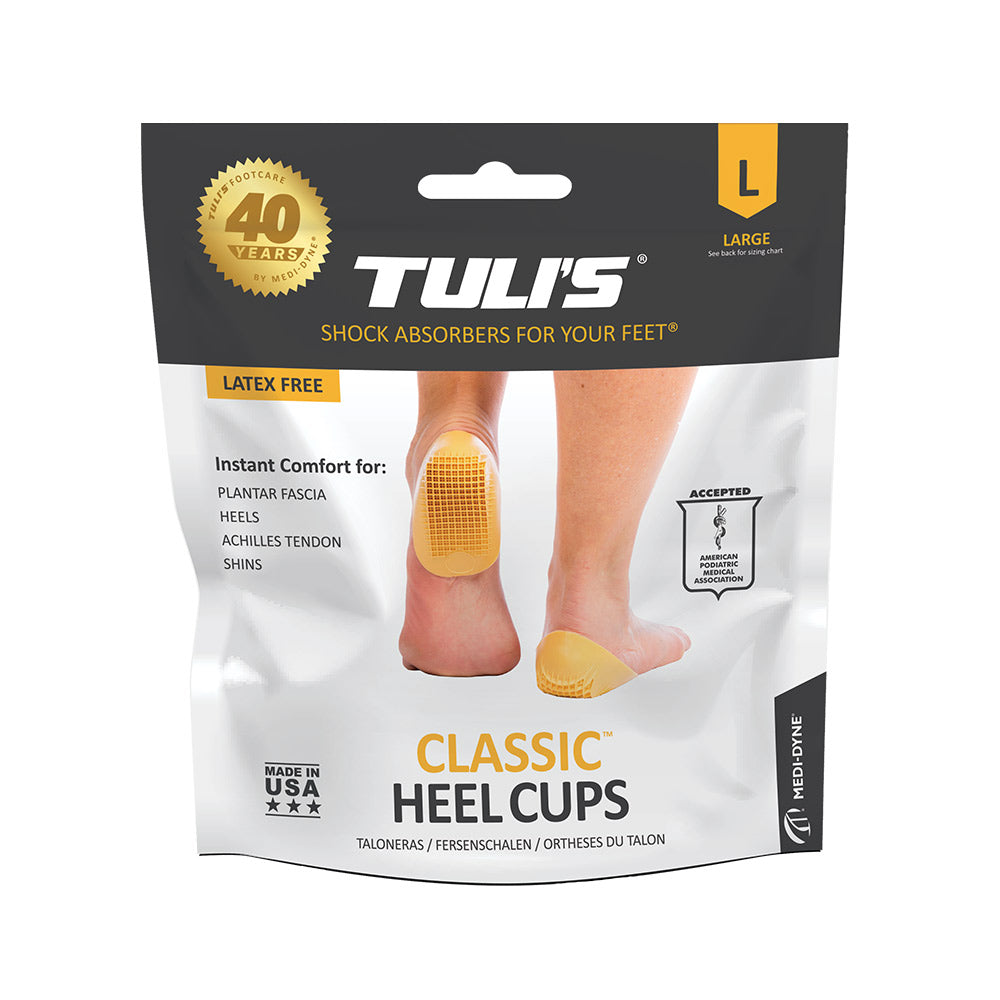 Tuli's Classic Heel Cups Retail Packaging