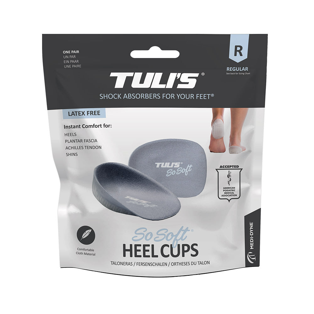 Tuli's So Soft Heel Cups Retail Packaging