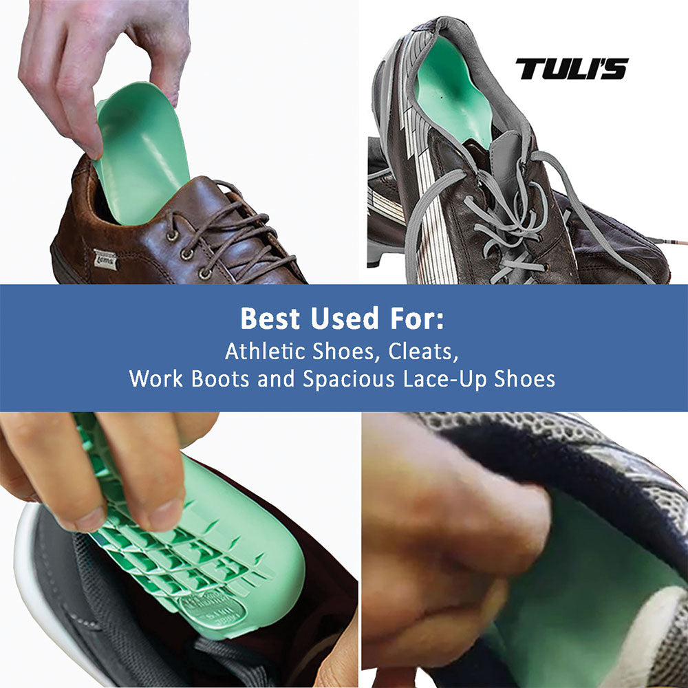 Tuli's heavy Duty Heel Cups best used for athletic shoes