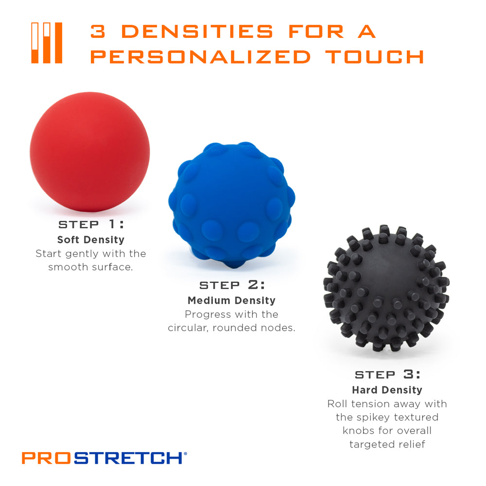 ProStretch Trio Massage Balls three densities